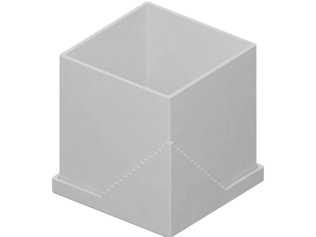 6X POT 浅灰白大理石 PLA 材质模型